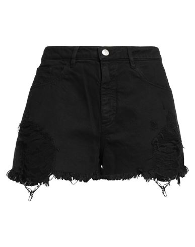 Icon Denim Woman Denim Shorts Black Size 32 Cotton