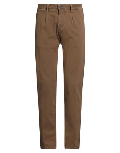 Modfitters Man Pants Light Brown Size 30 Cotton, Elastane In Brown