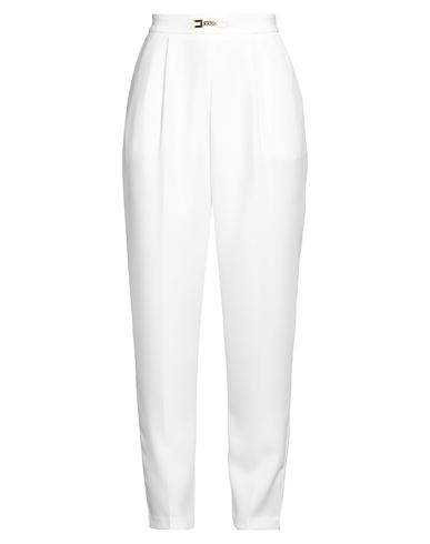 Elisabetta Franchi Woman Pants White Size 6 Polyester In White