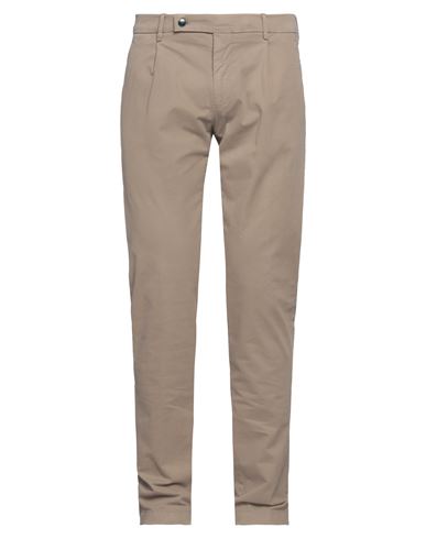 Berwich Man Pants Khaki Size 34 Cotton, Elastane In Beige