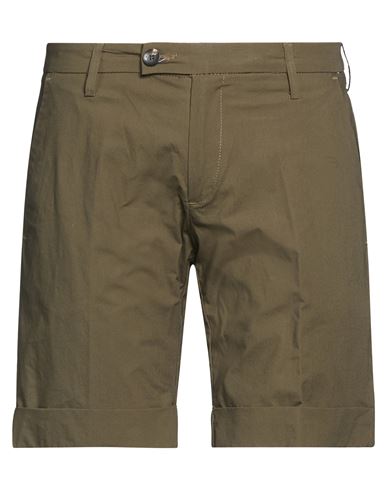 Michael Coal Man Shorts & Bermuda Shorts Military Green Size 31 Cotton, Elastane