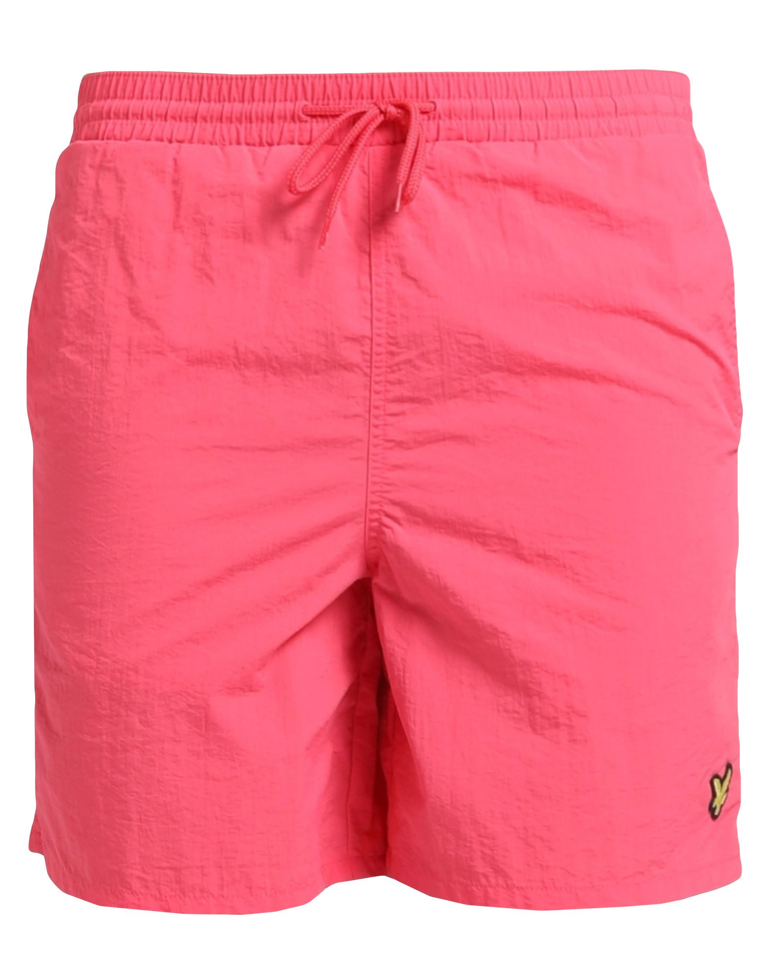 Lyle & Scott Man Swim Trunks Coral Size S Polyester In Red