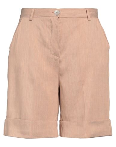 Zhelda Woman Shorts & Bermuda Shorts Light Brown Size 1 Lyocell, Linen, Polyamide, Cotton, Silk In Beige