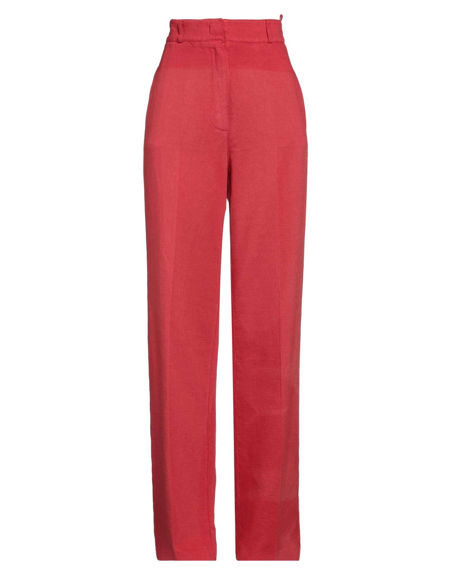 Shop Drumohr Woman Pants Red Size 4 Cotton, Linen