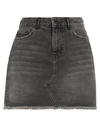 Nikkie Woman Denim Skirt Steel Grey Size 8 Cotton