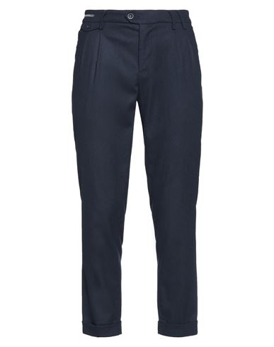 Teleria Zed Man Pants Midnight Blue Size 40 Polyester, Acrylic, Virgin Wool, Viscose, Synthetic Fibe