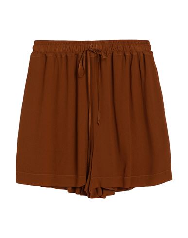 Fisico Woman Shorts & Bermuda Shorts Brown Size S Viscose