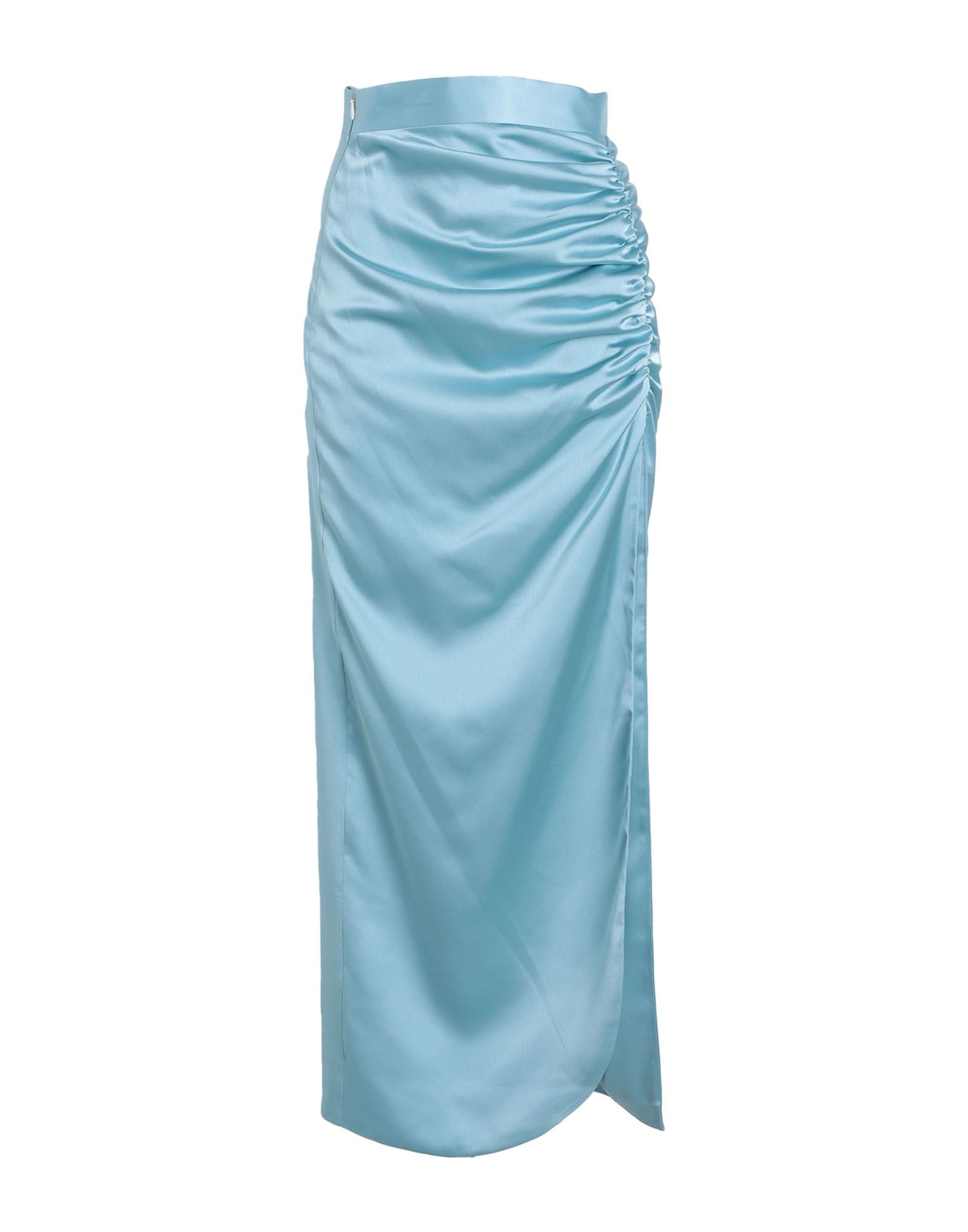 Shop Nineminutes Woman Maxi Skirt Sky Blue Size 10 Polyester, Elastane