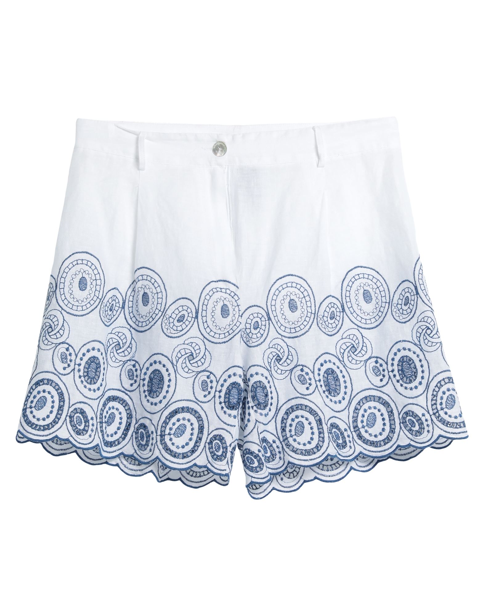 Lfdl La Fabbrica Del Lino Woman Shorts & Bermuda Shorts Blue Size M Linen