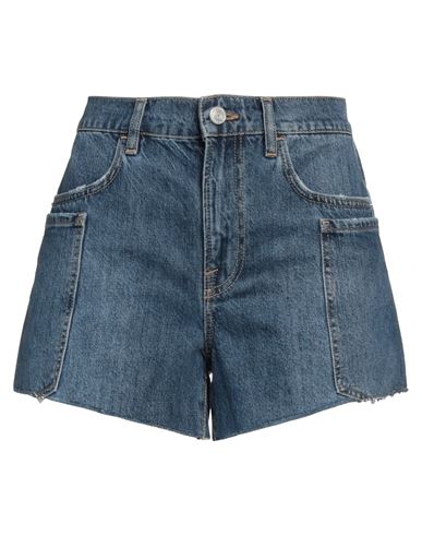 Frame Woman Denim Shorts Blue Size 27 Cotton