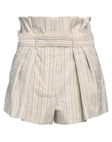 Malloni Woman Shorts & Bermuda Shorts Beige Size 8 Cotton, Polyester