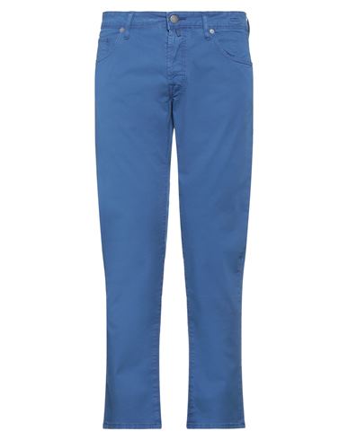 Incotex Man Pants Blue Size 36 Cotton, Elastane