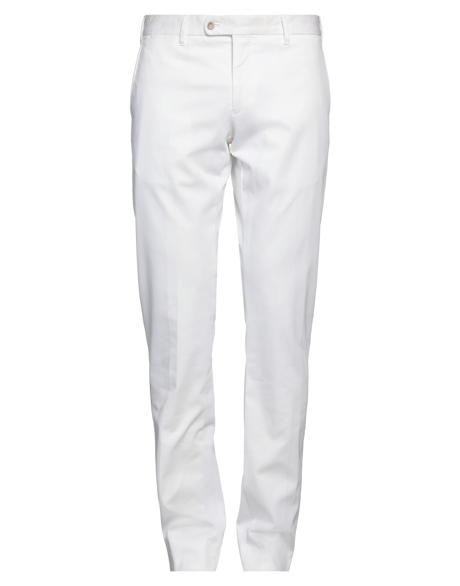 FEDELI FEDELI MAN PANTS WHITE SIZE 38 COTTON, ELASTANE