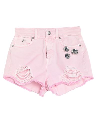 John Richmond Woman Denim Shorts Pink Size 28 Cotton