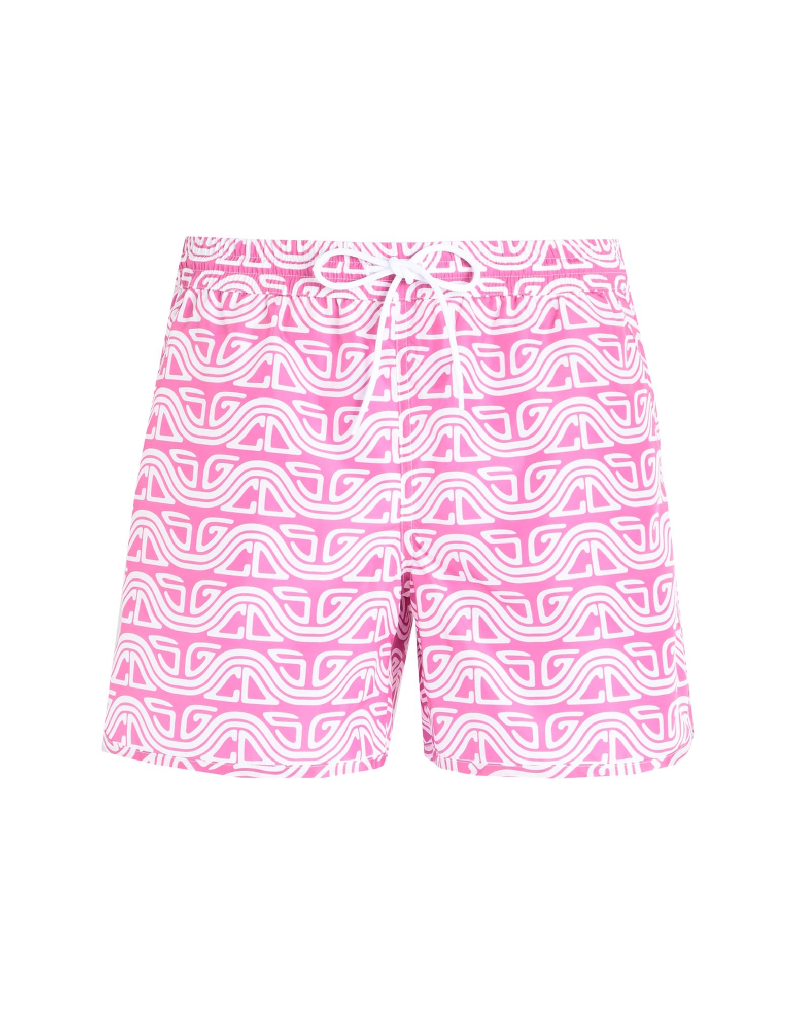 Shop Gcds Man Swim Trunks Fuchsia Size Xl Polyester In Pink