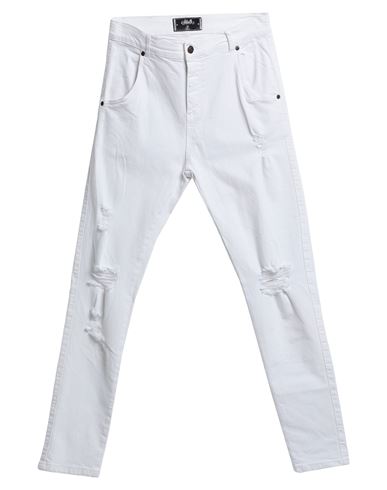 Siksilk Man Jeans White Size L Cotton, Rayon, Elastane