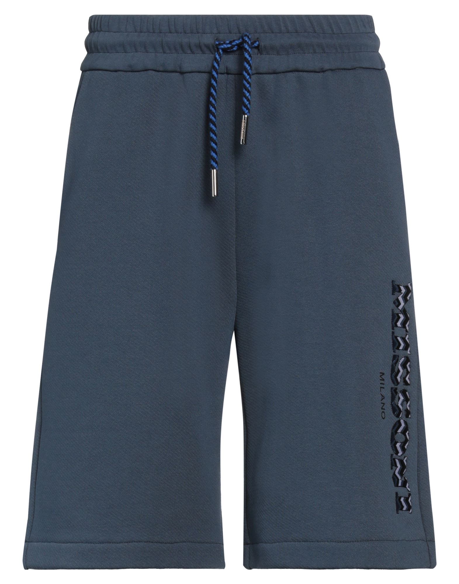 Missoni Man Shorts & Bermuda Shorts Slate Blue Size Xxl Cotton