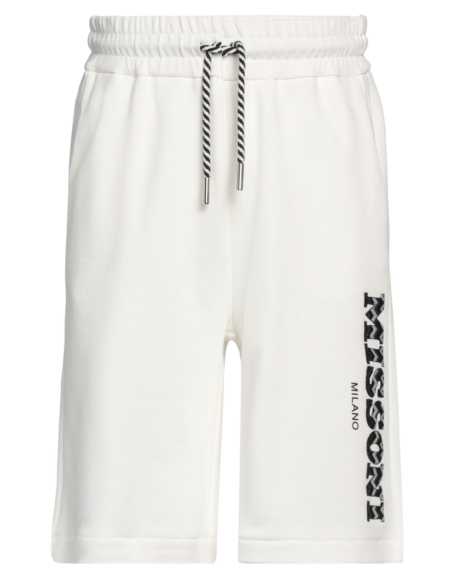 Shop Missoni Man Shorts & Bermuda Shorts White Size M Cotton