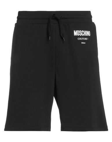 Moschino Man Shorts & Bermuda Shorts Black Size 32 Organic Cotton