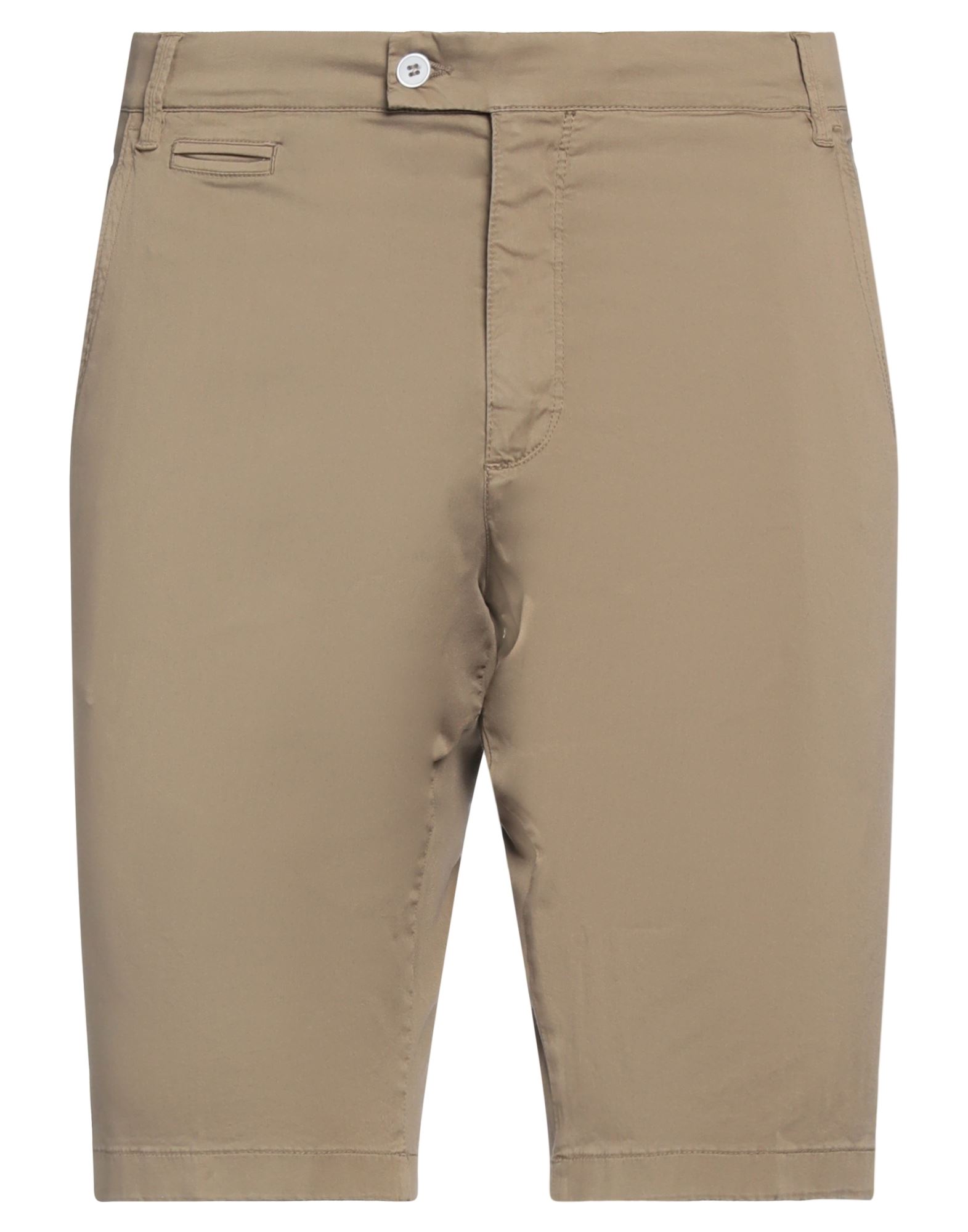 Panama Man Shorts & Bermuda Shorts Khaki Size 34 Cotton, Elastane In Beige