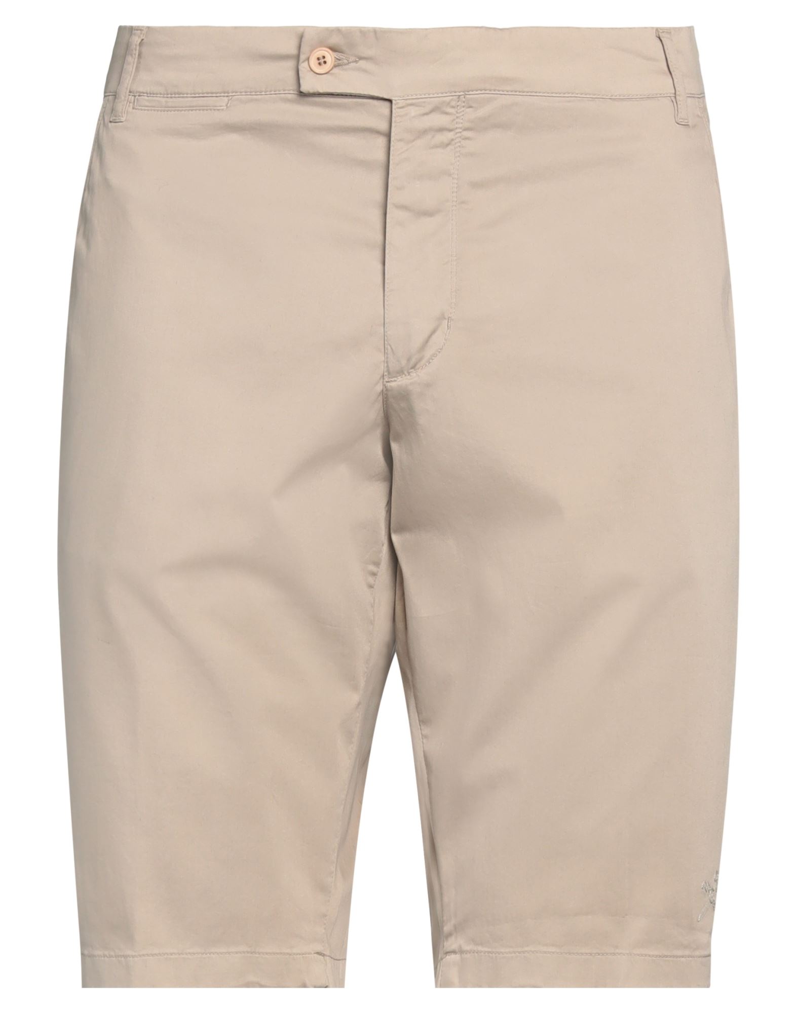 Panama Man Shorts & Bermuda Shorts Sand Size 36 Cotton, Elastane In Beige