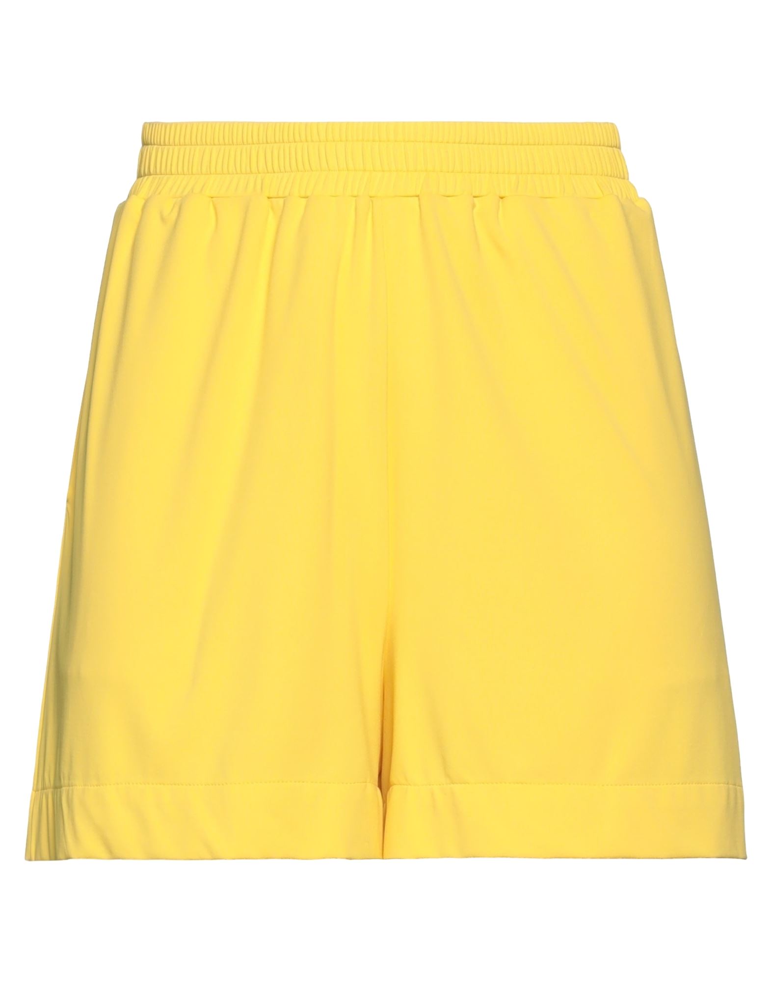 Fisico Woman Shorts & Bermuda Shorts Yellow Size M Polyamide, Elastane