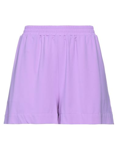 Fisico Woman Shorts & Bermuda Shorts Light Purple Size L Polyamide, Elastane