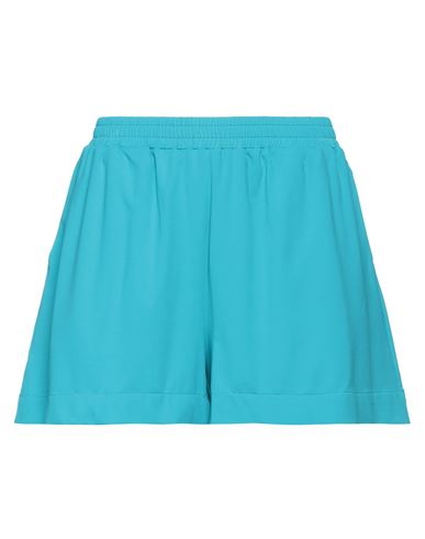 Fisico Woman Shorts & Bermuda Shorts Turquoise Size M Polyamide, Elastane In Blue
