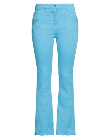 Etro Woman Denim Pants Azure Size 30 Cotton, Elastane, Viscose In Blue