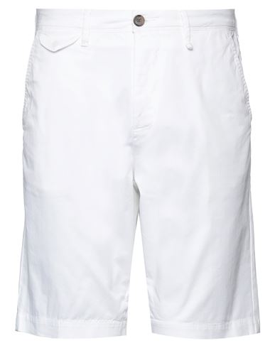Myths Man Shorts & Bermuda Shorts White Size 30 Cotton, Elastane