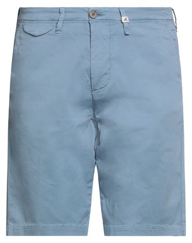 Myths Man Shorts & Bermuda Shorts Light Blue Size 30 Cotton, Elastane