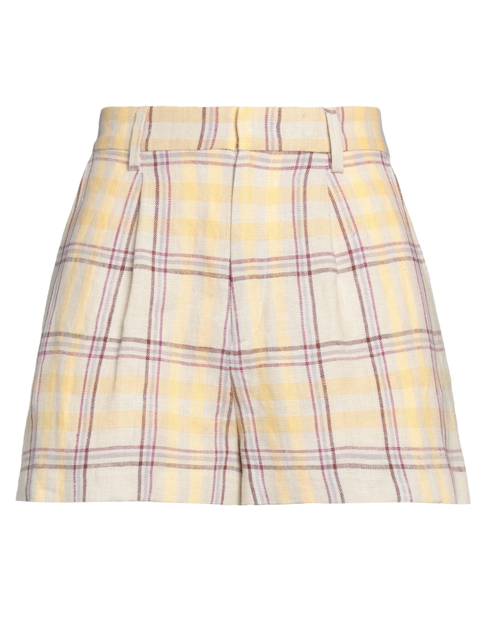 Shop Isabel Marant Étoile Marant Étoile Woman Shorts & Bermuda Shorts Yellow Size 6 Linen