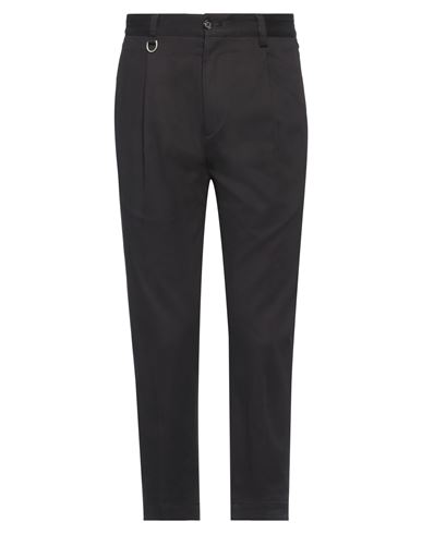 PAOLO PECORA PAOLO PECORA MAN PANTS BLACK SIZE 38 COTTON, ELASTANE 