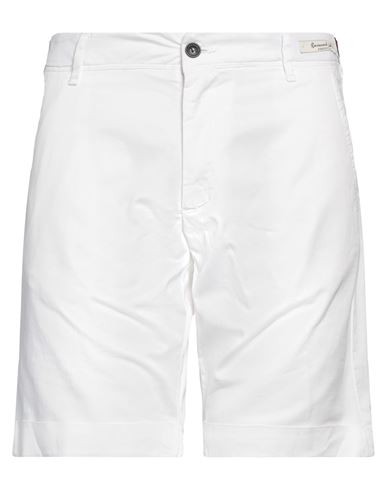 Perfection Man Shorts & Bermuda Shorts Off White Size 38 Cotton, Linen, Elastane
