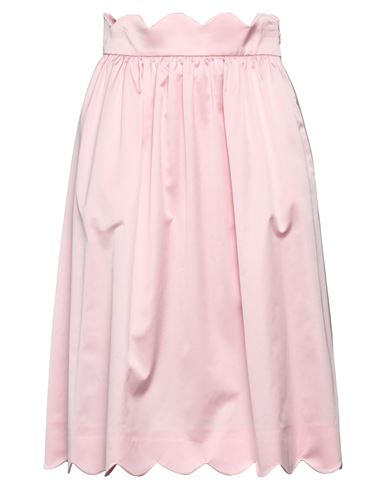 Shop Moschino Woman Midi Skirt Pink Size 12 Cotton, Cupro, Elastane