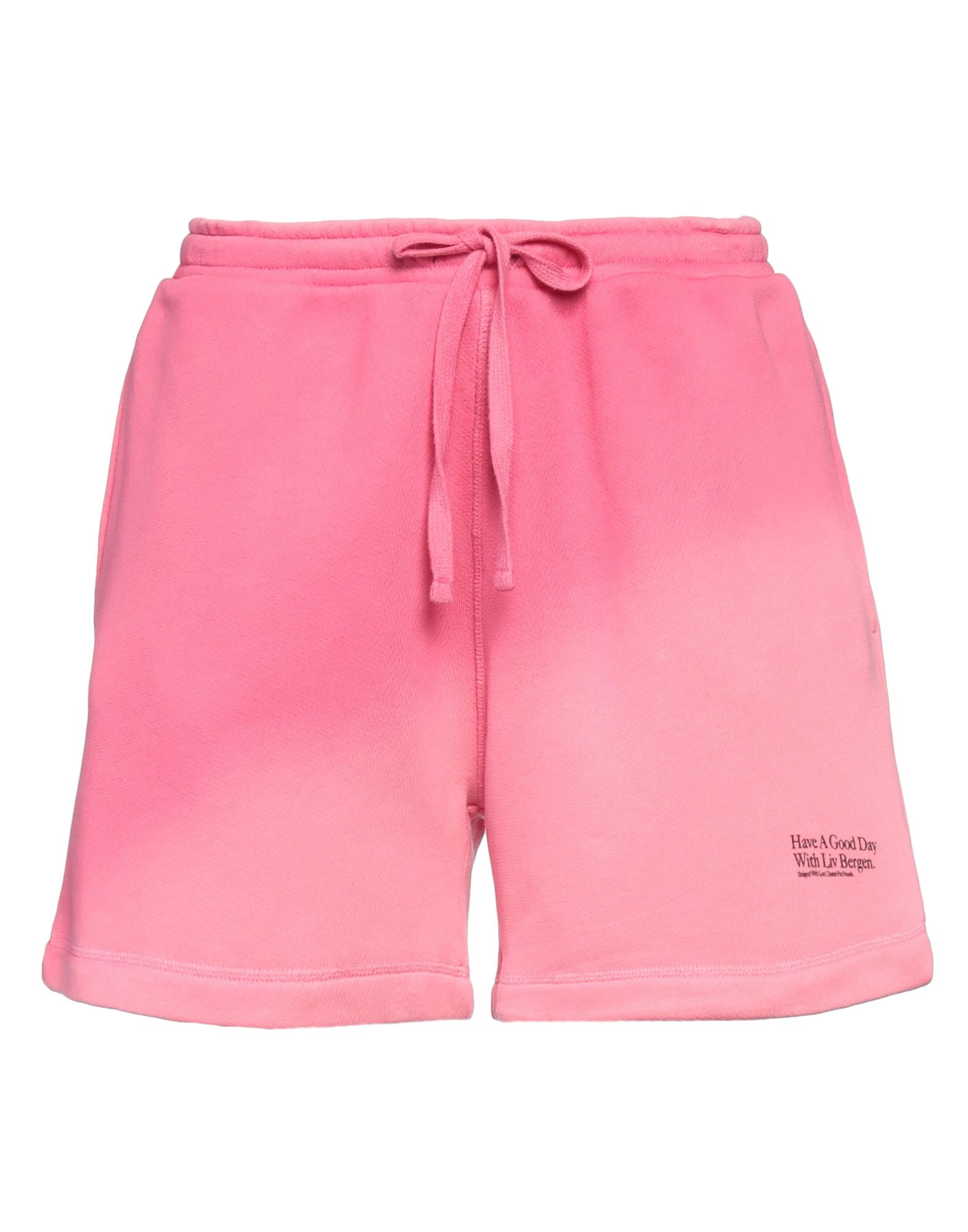 Liv Bergen Woman Shorts & Bermuda Shorts Fuchsia Size S Cotton In Pink