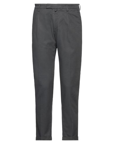 Officina 36 Man Pants Lead Size 28 Cotton, Elastane In Grey