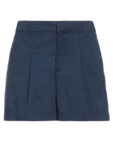 Ea7 Woman Shorts & Bermuda Shorts Navy Blue Size S Cotton, Elastane