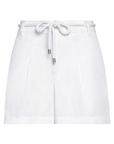 Ea7 Woman Shorts & Bermuda Shorts White Size S Cotton, Elastane