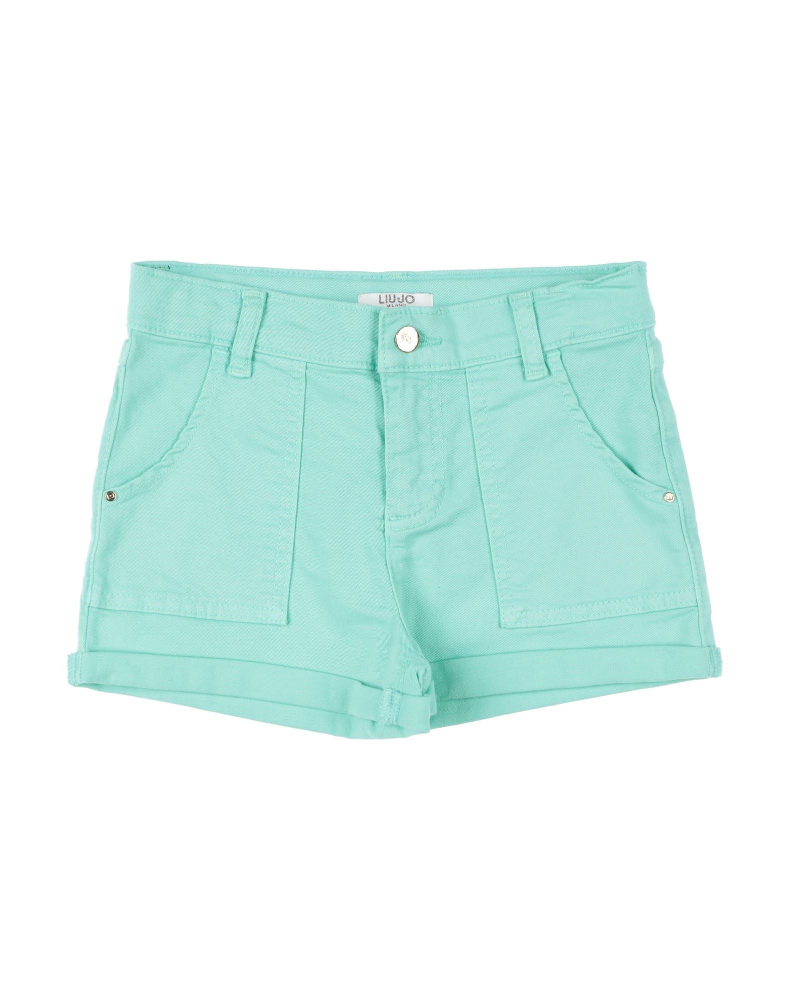 Liu •jo Kids'  Toddler Girl Shorts & Bermuda Shorts Turquoise Size 4 Cotton, Elastane In Blue