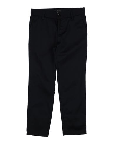 Emporio Armani Babies'  Toddler Boy Pants Navy Blue Size 5 Cotton, Elastane