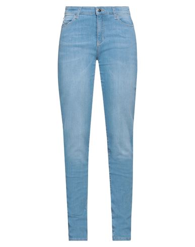 Emporio Armani Woman Denim Pants Blue Size 34 Cotton, Polyester, Elastane