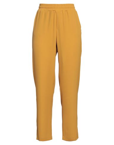 Même Road Woman Pants Mustard Size 8 Polyester, Elastane In Yellow