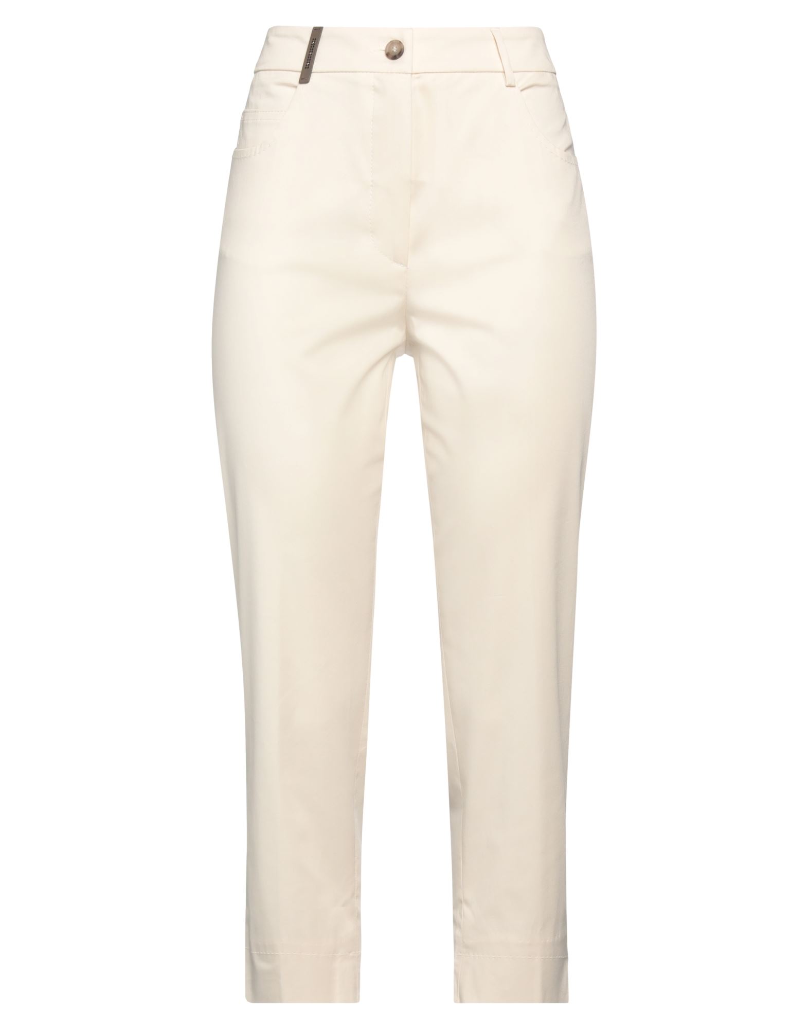 Peserico Cropped Pants In Beige