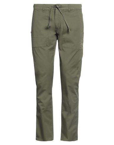 Grey Daniele Alessandrini Man Pants Military Green Size 29 Cotton, Elastane