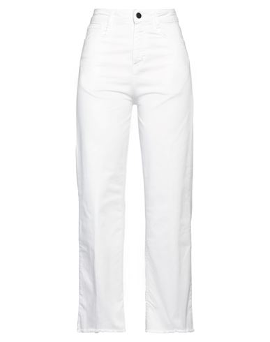 # 7.24 Woman Pants White Size 26 Cotton, Elastane