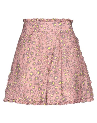 Soallure Woman Shorts & Bermuda Shorts Pastel Pink Size 6 Linen