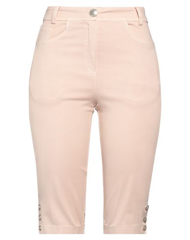 Revise Woman Shorts & Bermuda Shorts Light Pink Size 4 Cotton, Elastane