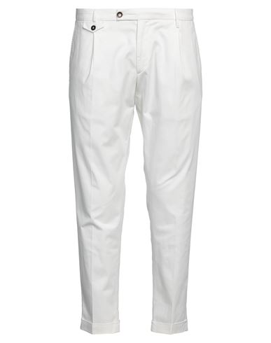 Michael Coal Man Pants Ivory Size 38 Cotton, Elastane In White
