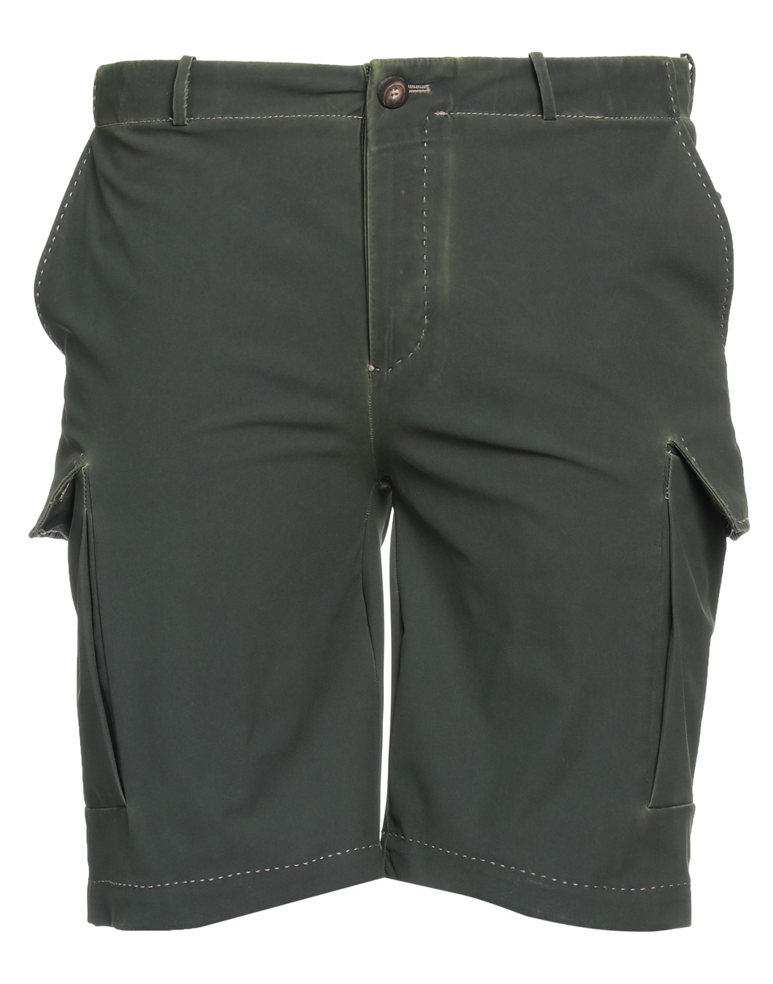 Rrd Man Shorts & Bermuda Shorts Dark Green Size 38 Polyamide, Elastane